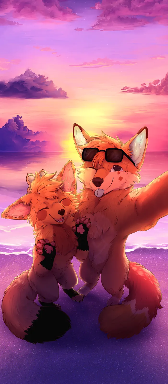Sunset Selfie — commission of Dizzy